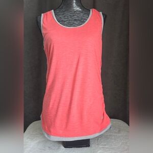 Reel Legends Coral and Gray Tank Top